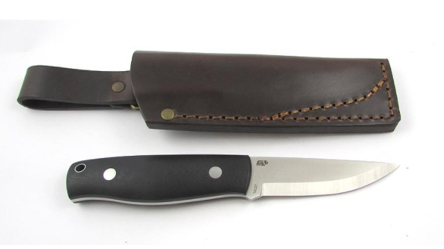 EnZo Elver 85 12C27 Sc Knife/Black G10