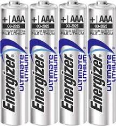 Batterijen Lithium  AAA (4)